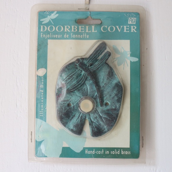 vintage hardware dragonfly doorbell cover - Picture 1 of 6